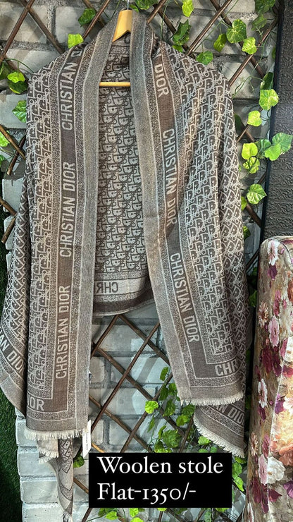Brown Dior Stole
