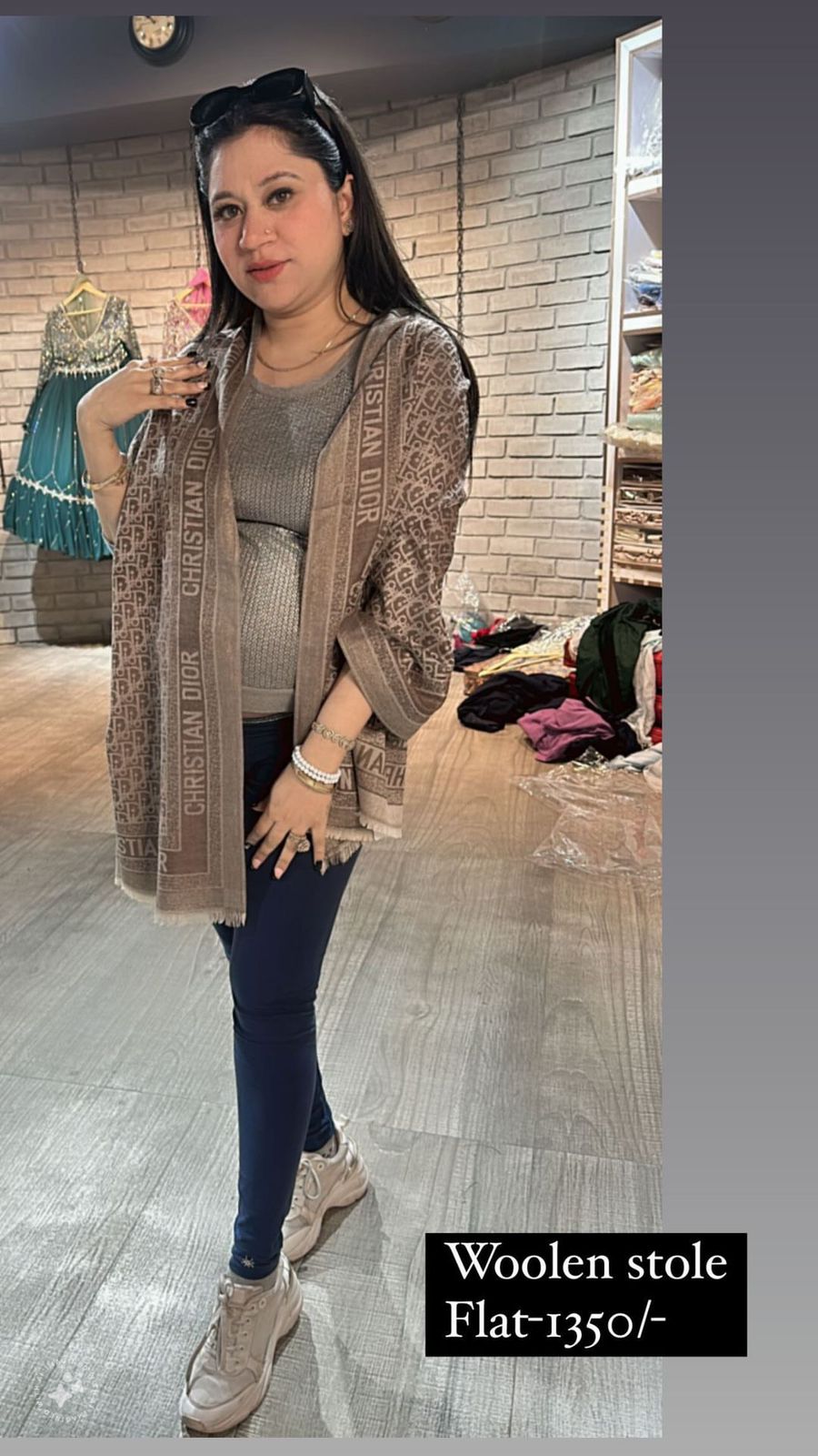 Brown Dior Stole