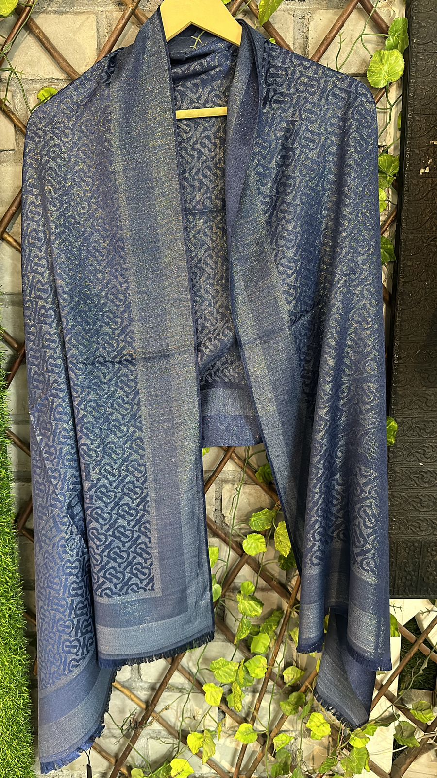 Burberry Blue  print Stole