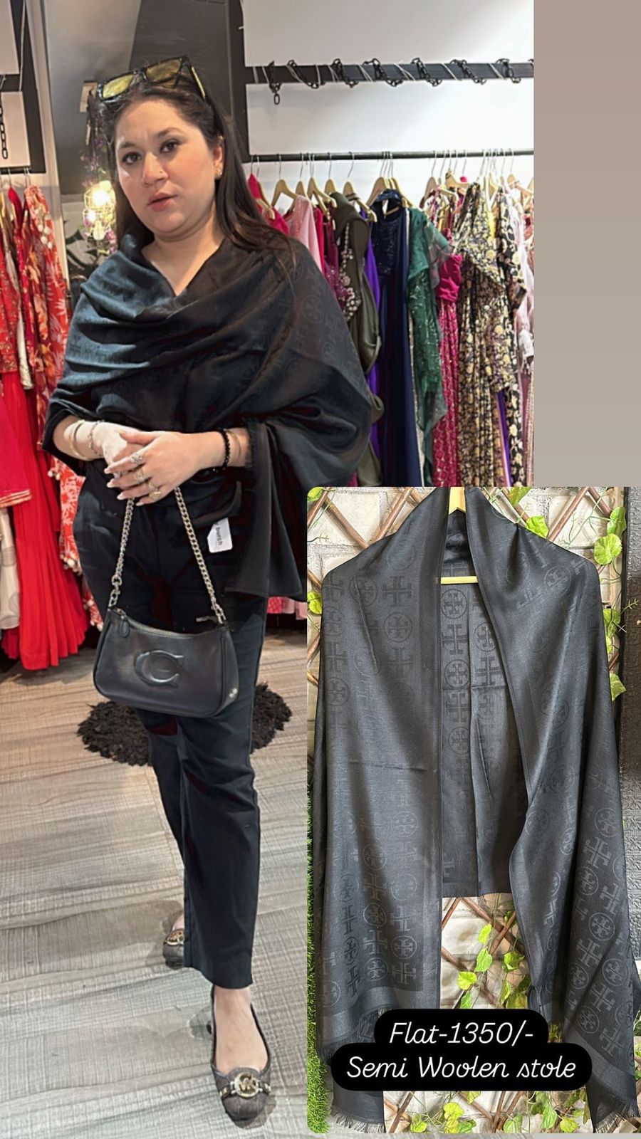 Black Tory Stole