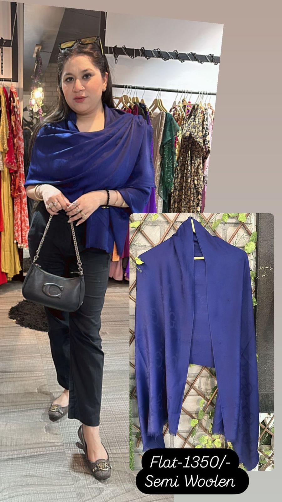 Blue Gucci Stole