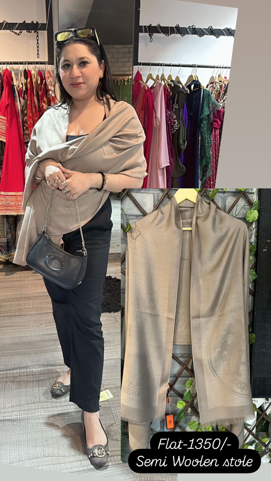 Hermes Beige Stole