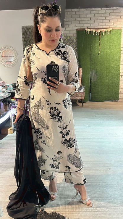 Spring summer cotton suit