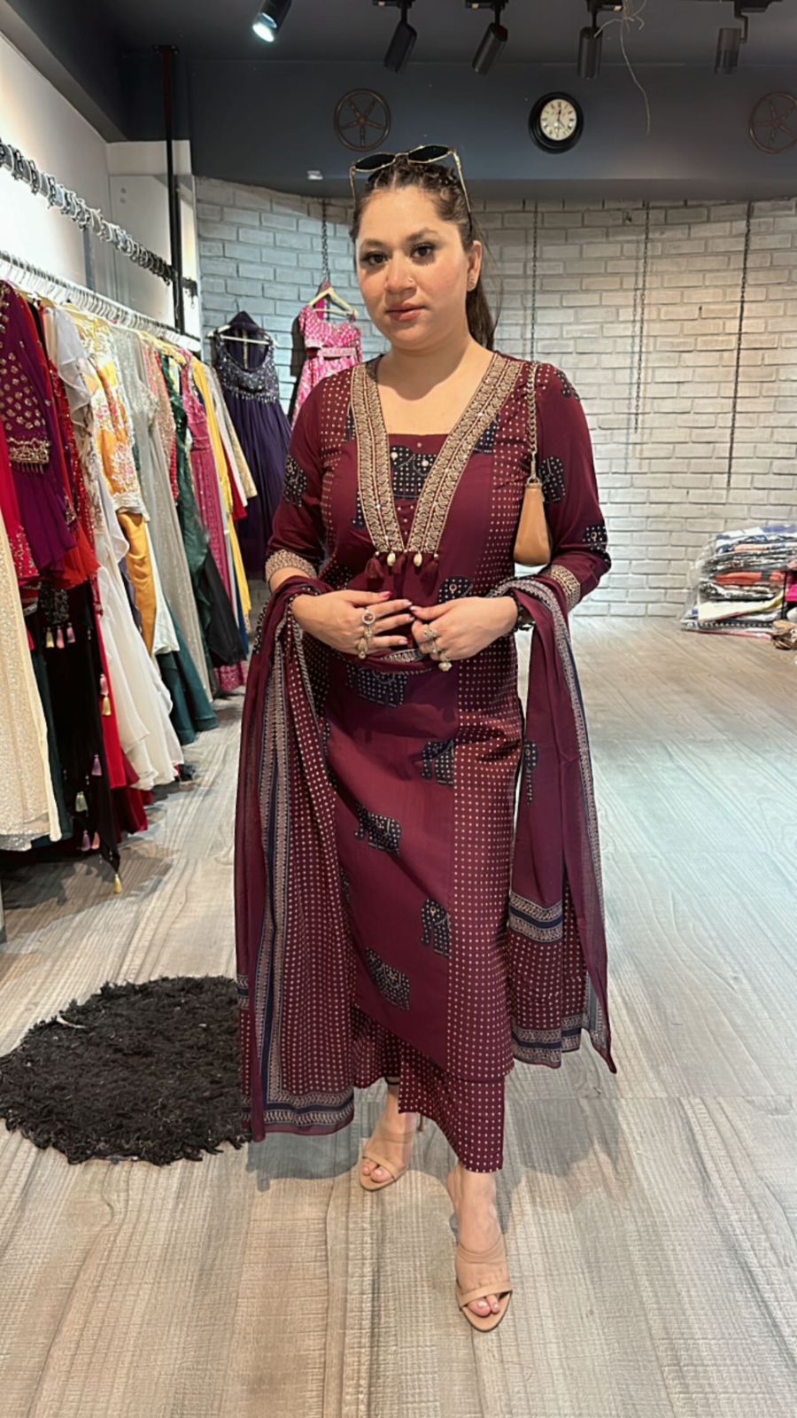Elephant wine Straight suit 3pc