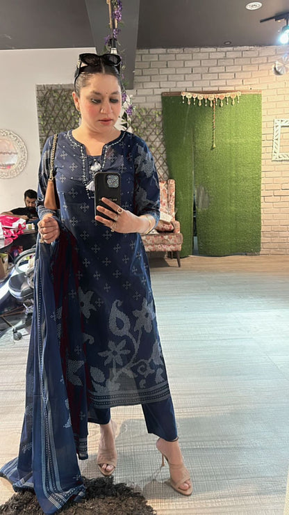 Indigo 2.0 Digital cotton suit