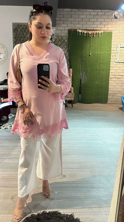 Baby pink Ruby cordset