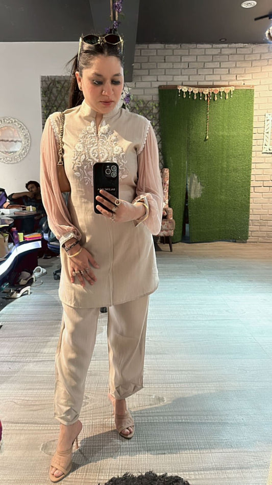 Malaika Beige cordset