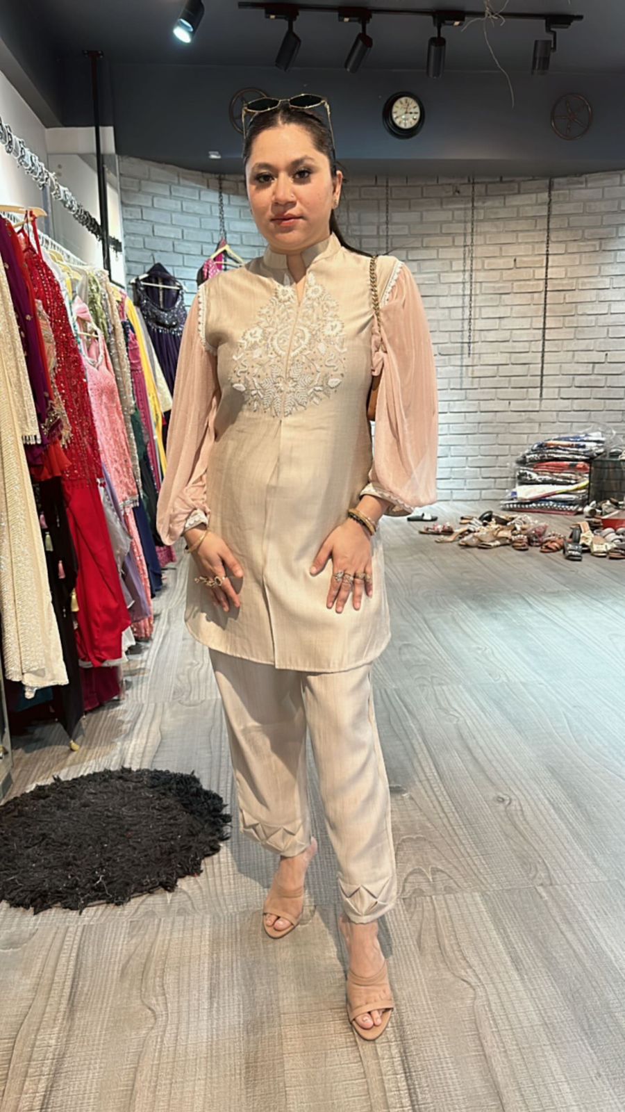 Malaika Beige cordset