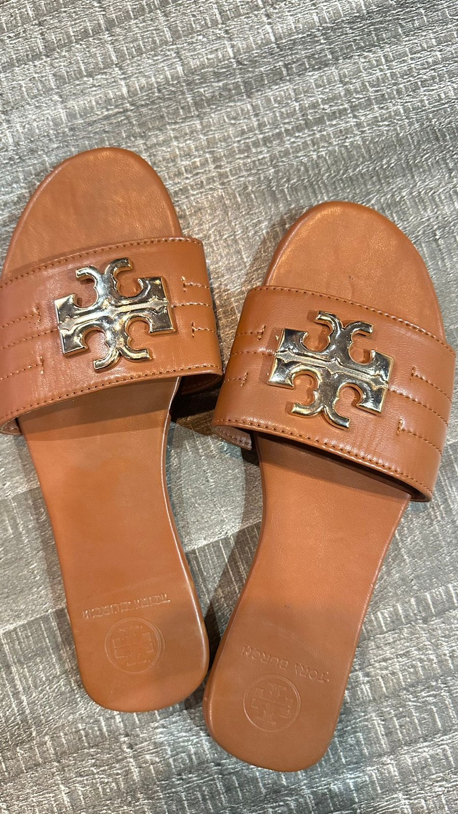Tory Rust buckle Flat