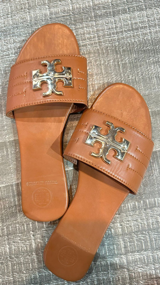Tory Rust buckle Flat