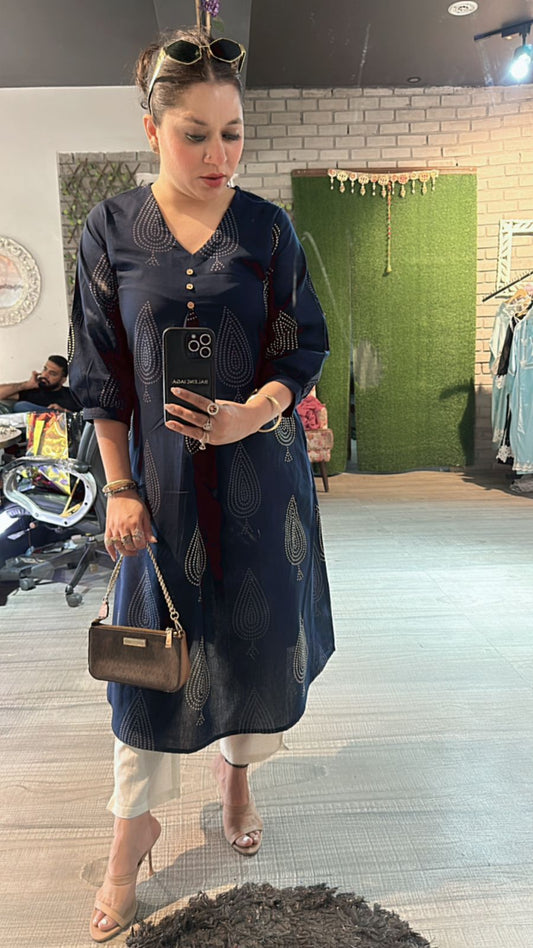 JADA indigo kurta set