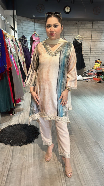 Meetha High low suit