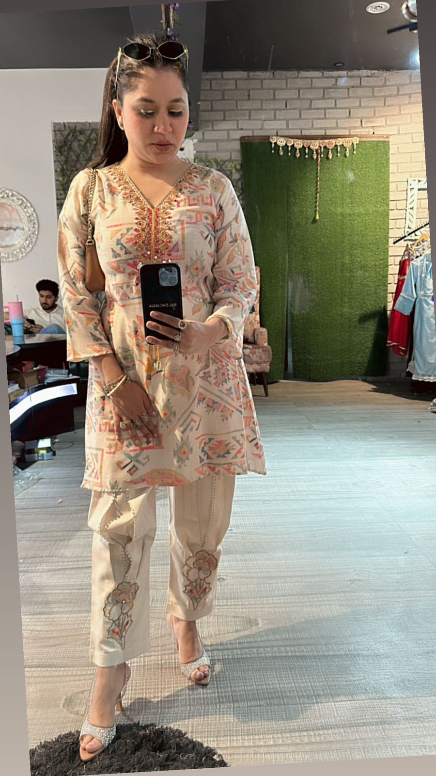 Mirza high low cordset