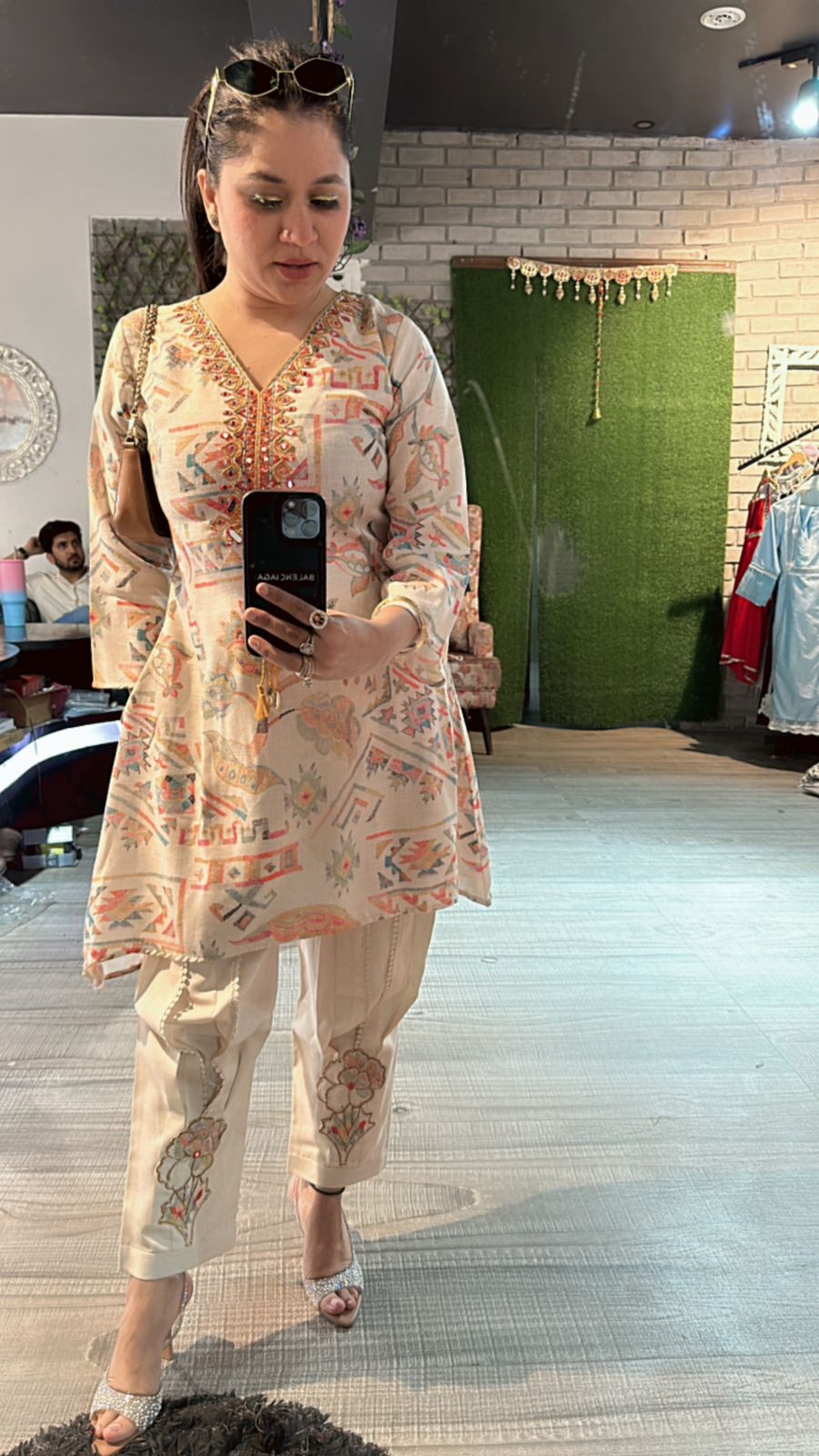 Mirza high low cordset