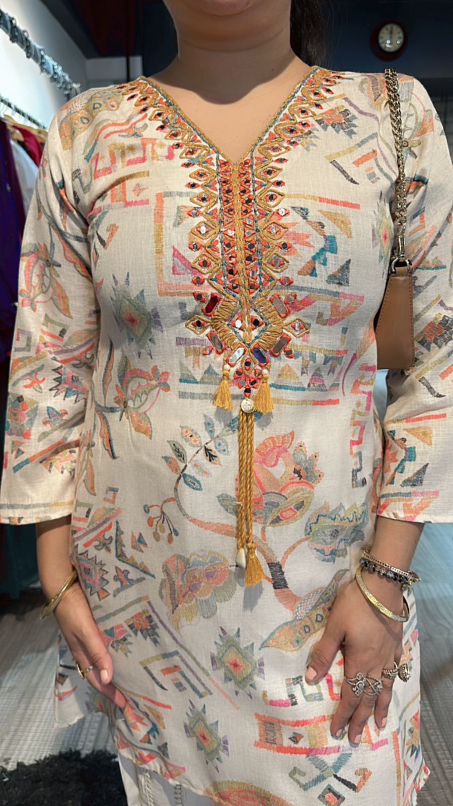 Mirza high low cordset