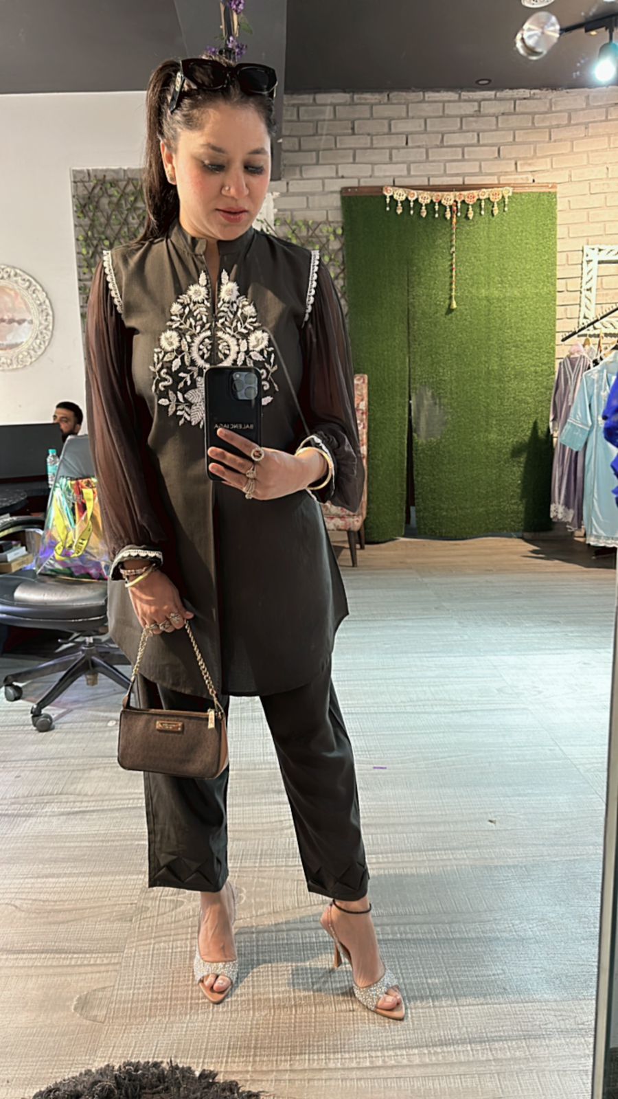 Malaika Brown cordset