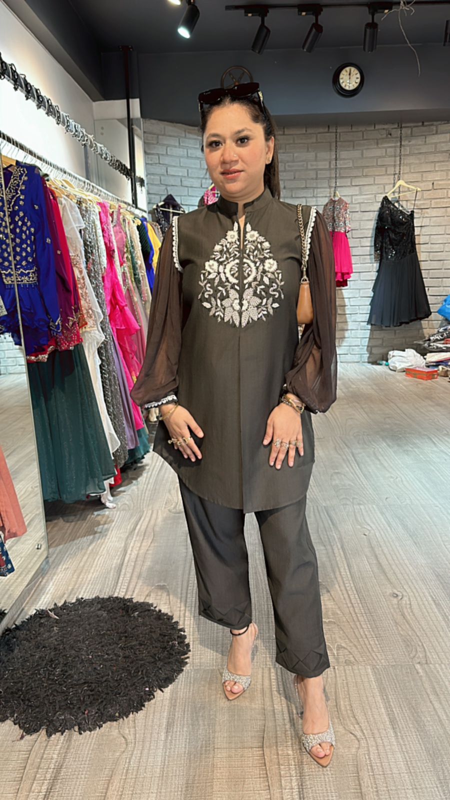 Malaika Brown cordset