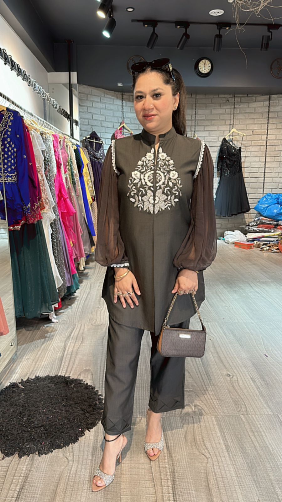 Malaika Brown cordset