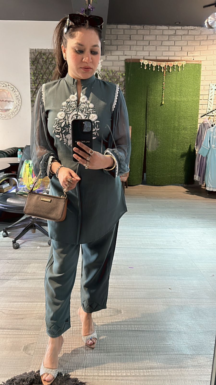 Malaika Teal blue cordset