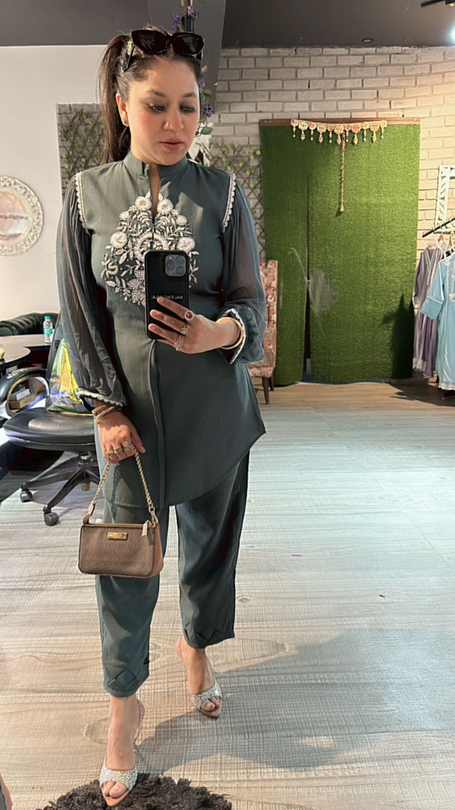 Malaika Teal blue cordset