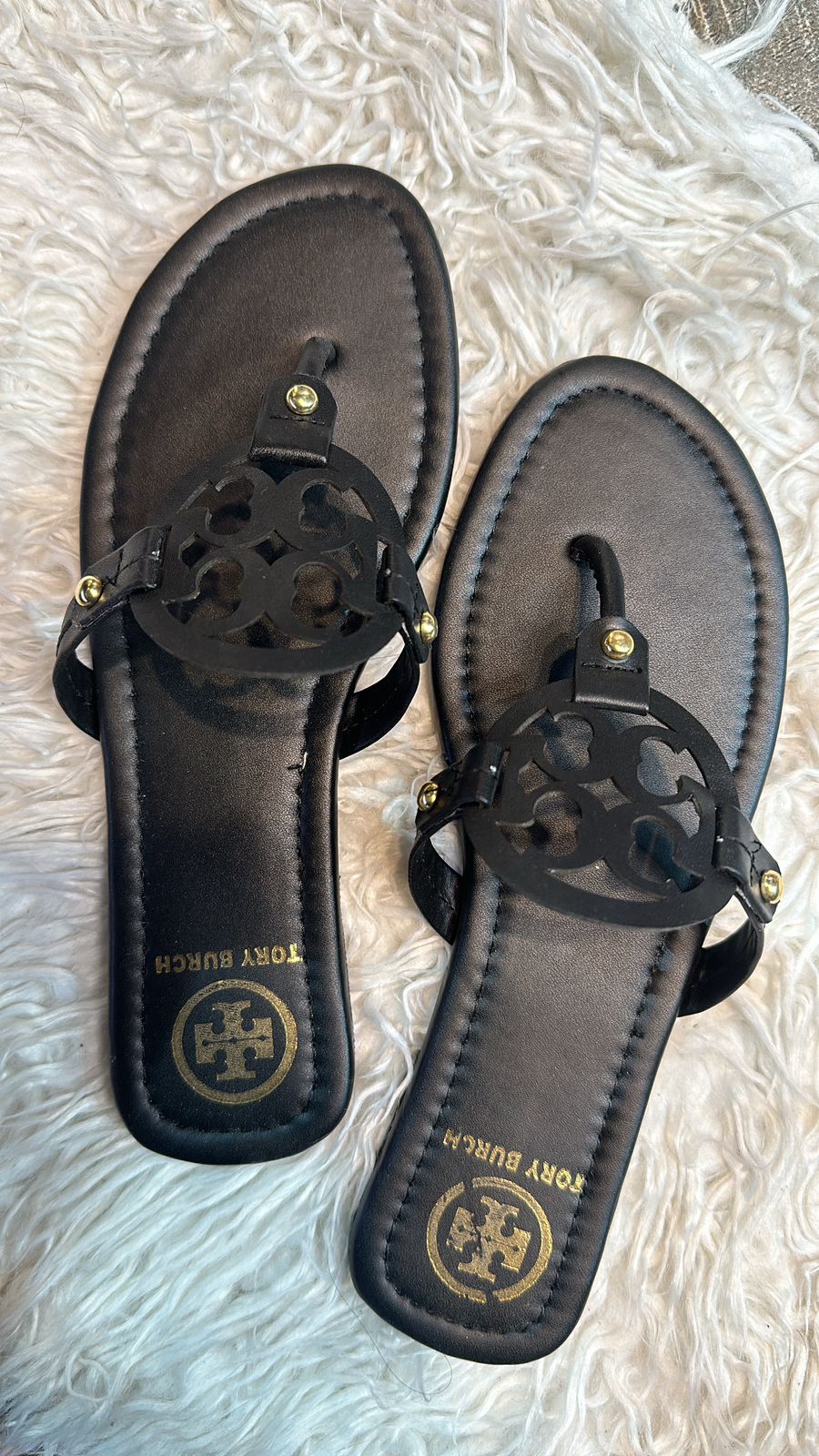 Tory Burch Black Flats