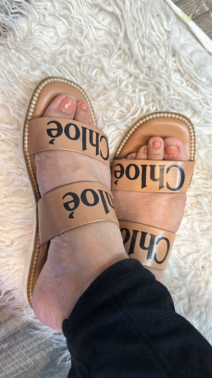 Chloe Nude strip Flats
