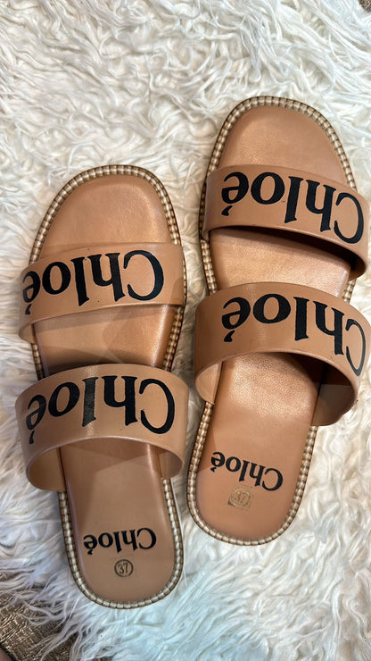 Chloe Nude strip Flats