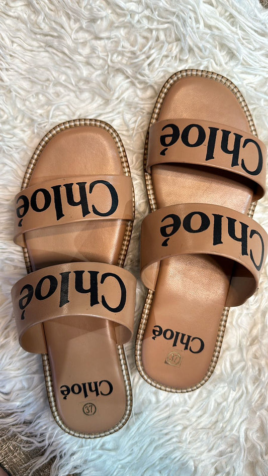Chloe Nude strip Flats