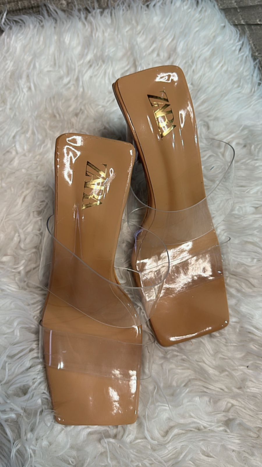 Transparent Zara heels