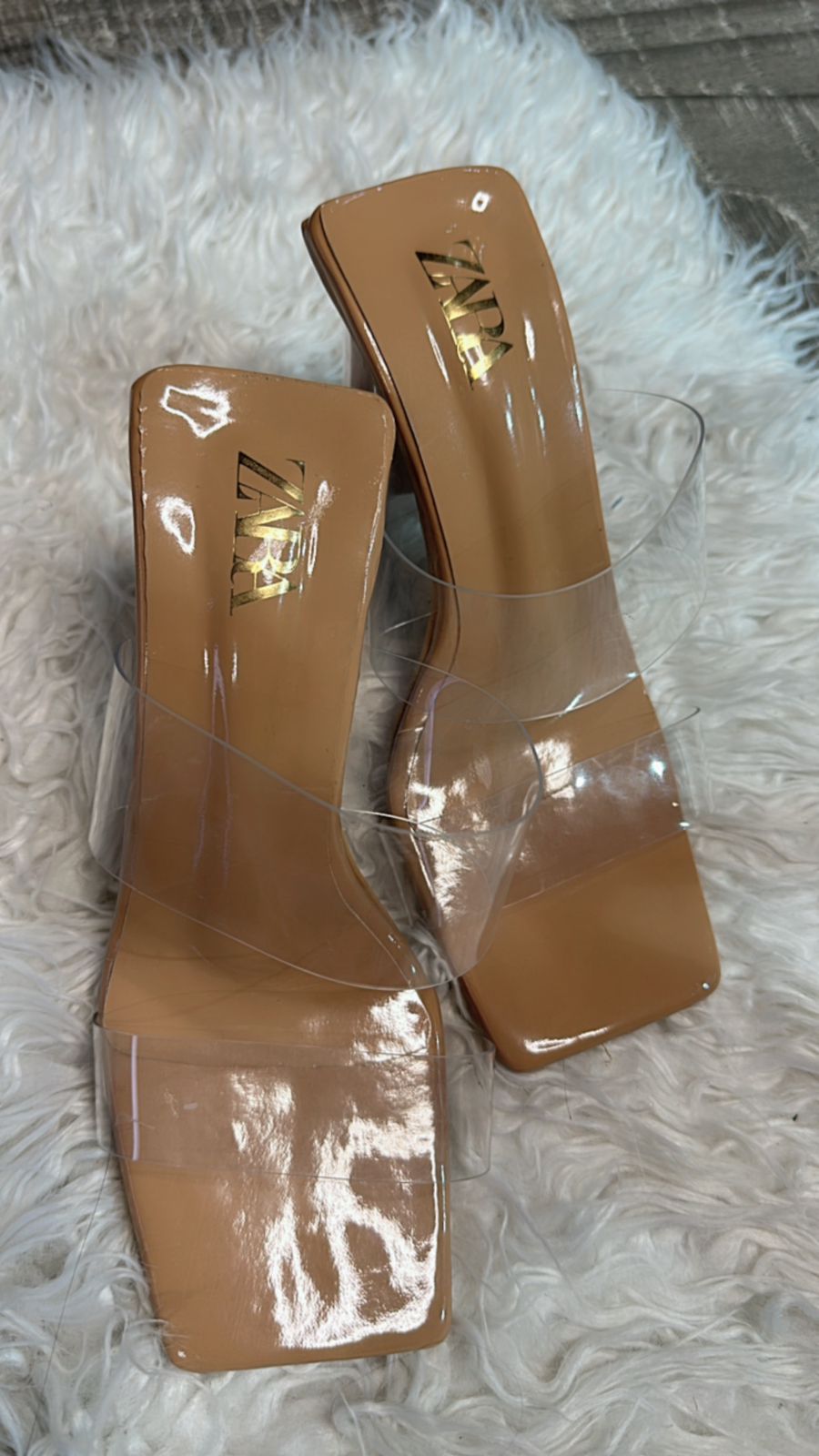 Transparent Zara heels