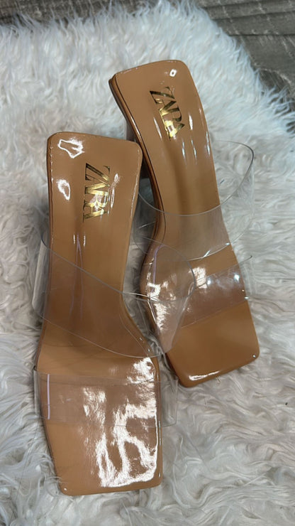 Transparent Zara heels