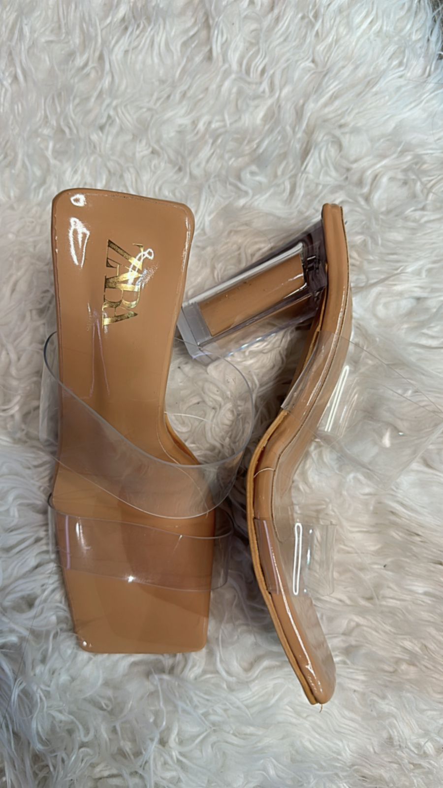 Transparent Zara heels
