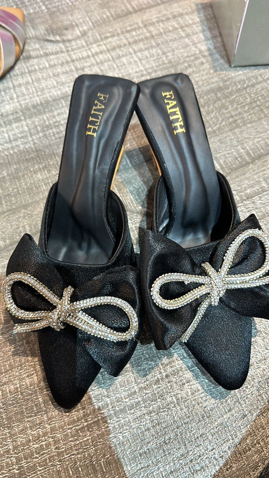 Black Magic Bow heels