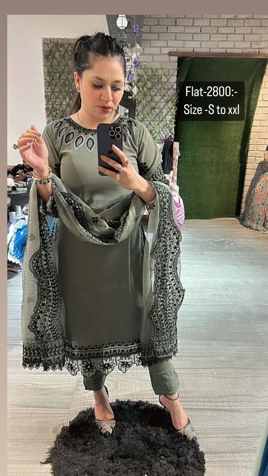 Mirza Diaries olive green suit