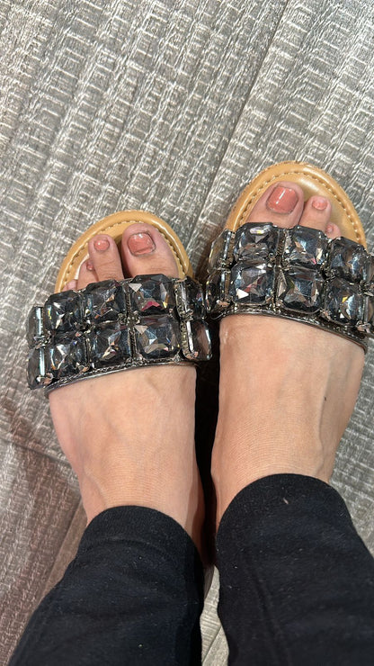 Stud Grey wedges