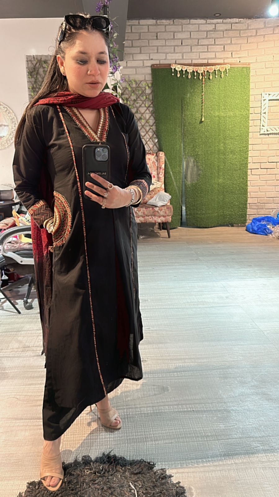 Jodhpuri Black Aline pocket suit