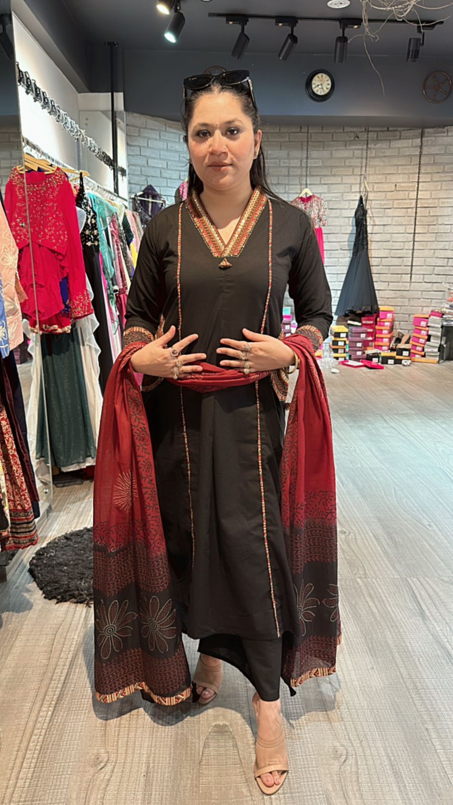 Jodhpuri Black Aline pocket suit
