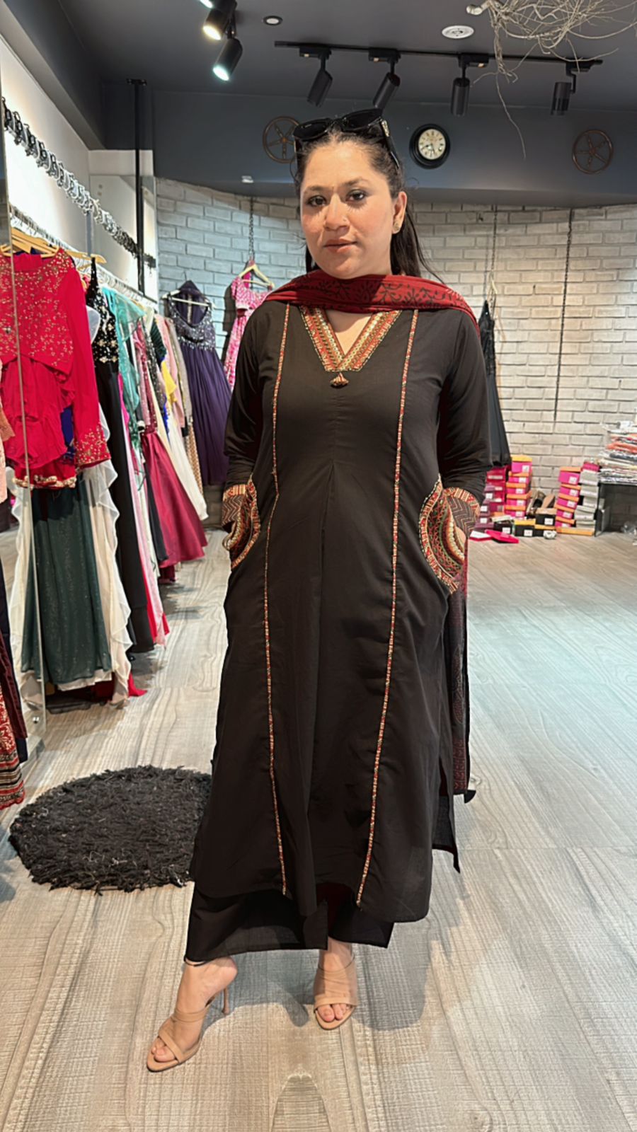Jodhpuri Black Aline pocket suit