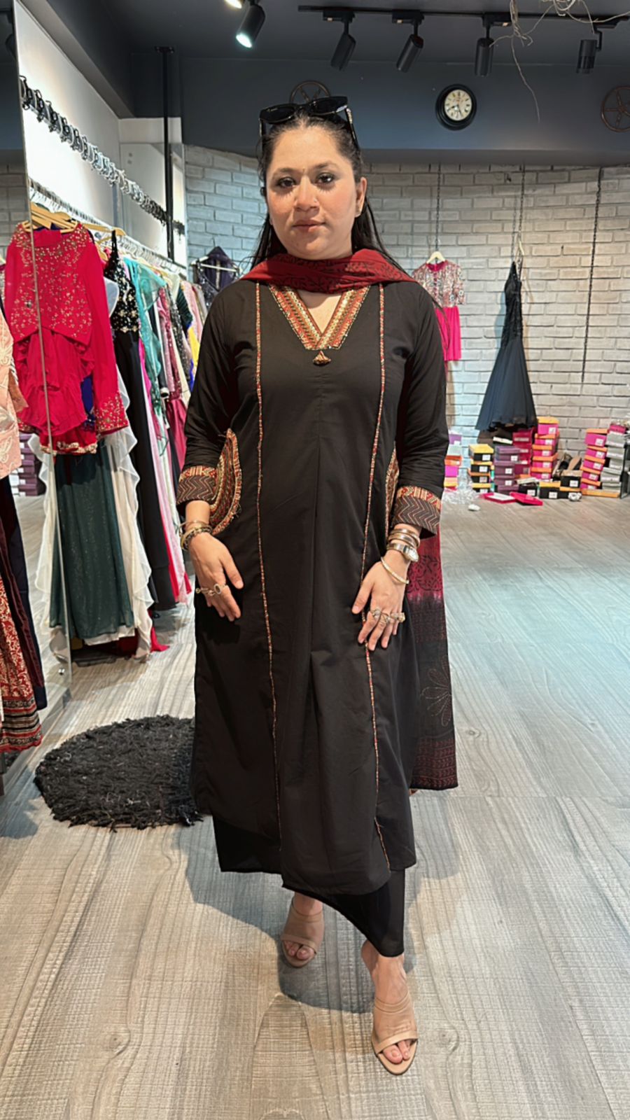 Jodhpuri Black Aline pocket suit