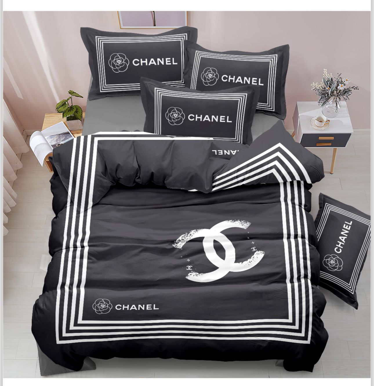 Chanel Grey Flower