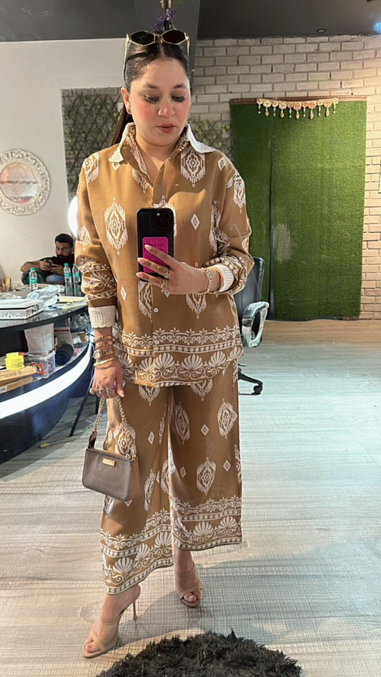 Vietnam Beige printed cordset