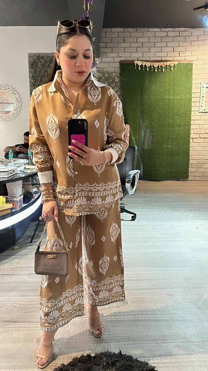 Vietnam Beige printed cordset