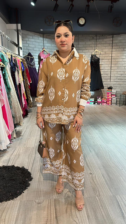 Vietnam Beige printed cordset