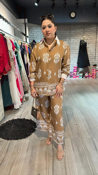 Vietnam Beige printed cordset