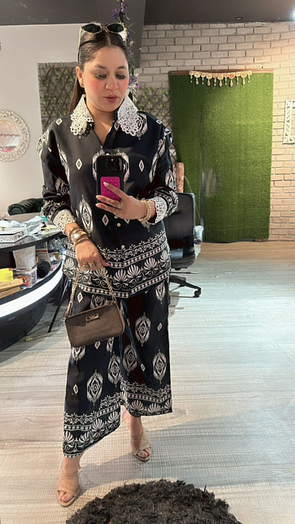 Vietnam Grey printed cordset