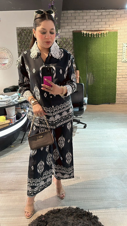 Vietnam Grey printed cordset
