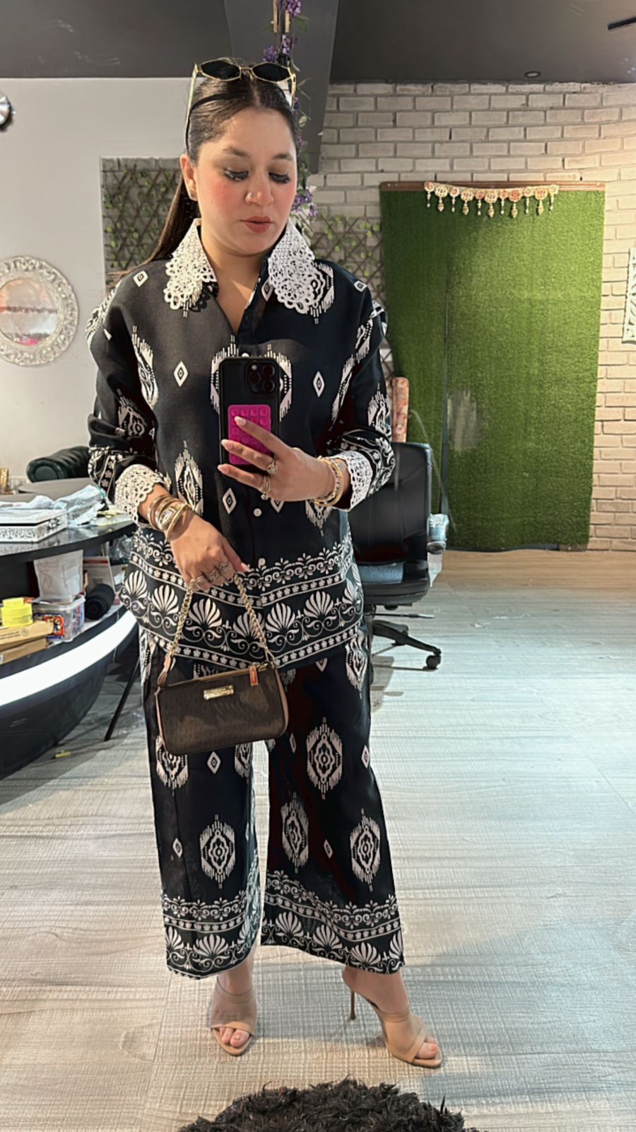 Vietnam Grey printed cordset