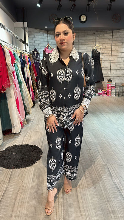 Vietnam Grey printed cordset