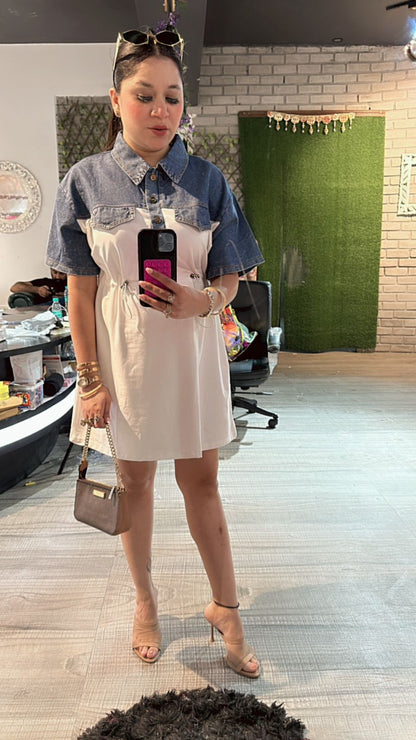 Denim offwhite Dress