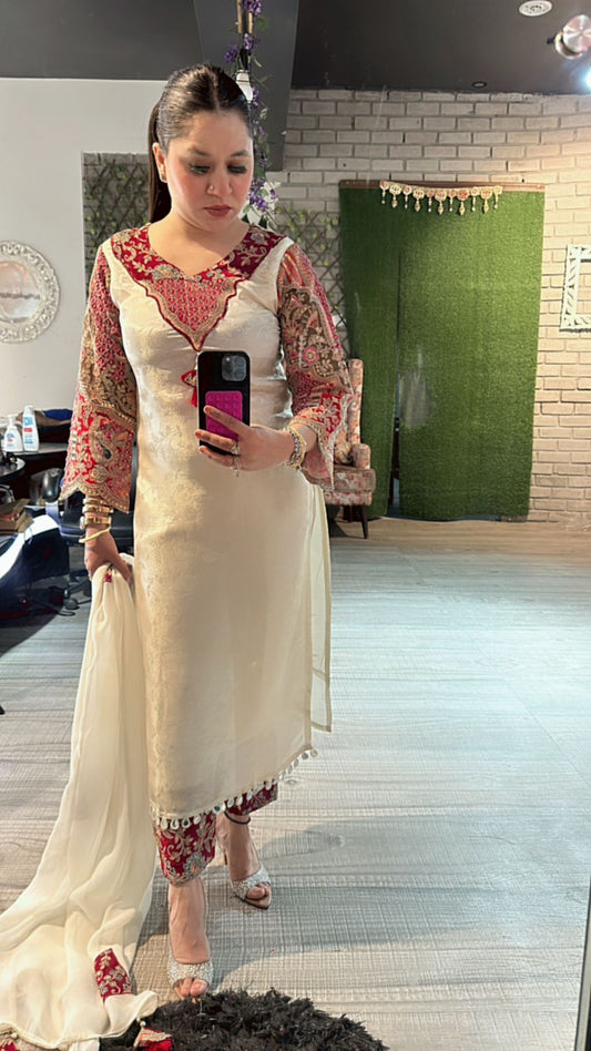 New Bano Embroidered suit